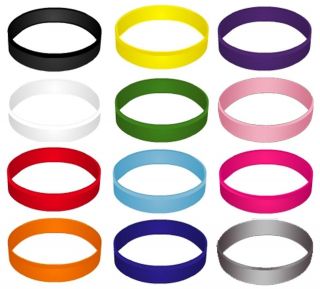 Color Silicone WristBands  USA Shipping  rubber wrist band