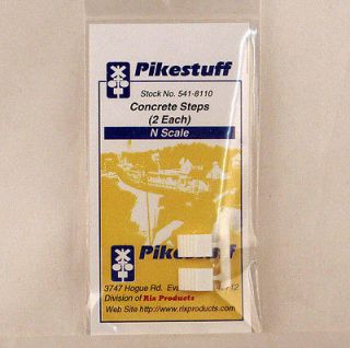 pikestuff n scale concrete steps new 2pk 8110 time left