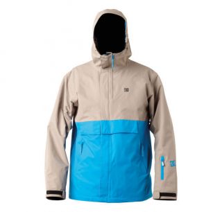 new 2013 mens dc paoli shell snowboard jacket large alloy