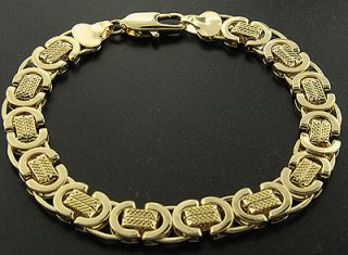Occasional Wear Luxury Bracelet   24 k Gold Plated   Men’s   10mm, 9 