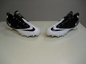 New NIKE Super Speed D 3/4 Mens Football Cleats, Black/White 