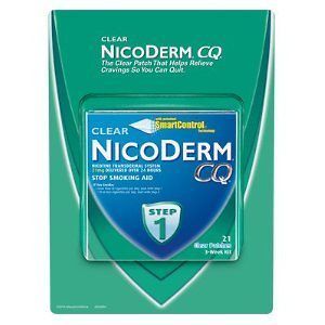 NicoDerm CQ STEP 1   3 Week Kit   21 Clear 21 mg Nicotine Patches