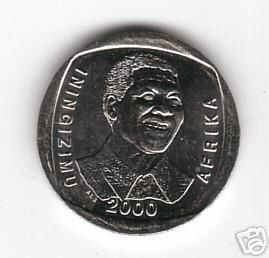 south africa nelson mandela 5 rand coin unc r5 from