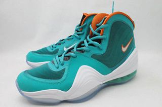 Nike Air Penny V Miami Dolphins New Green Safety Orange QS 537331 300