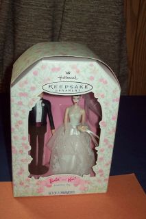 Hallmark Barbie & Ken Wedding Day Set of 2 Figurine Christmas 