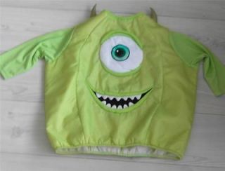   MIKE MONSTERS INC COSTUME 5 6 YRS CHILD TOP halloween mikey sulley