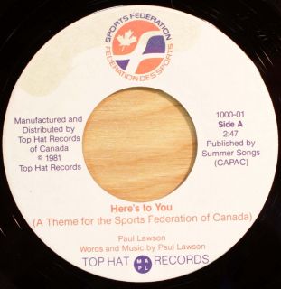 SPORTS FEDERATION OF CANADA HERES TO YOU / CANADA CHANTE POUR TOI TOP 