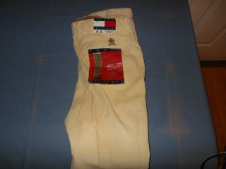 Tommy Hilfiger Cream Corduroy Pants Relaxed Fit New w/ tags W34 L32 