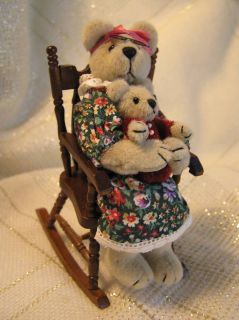 world of miniature bears grandma bear rocking chair baby time