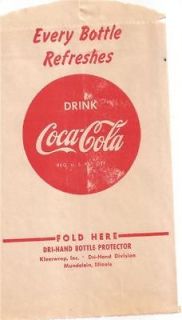 coca cola bottle bag 1948 old rare hard to find