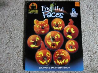 Pumpkin Masters Frightful Faces 8 Topsy Turvy Patterns Carving Pattern 