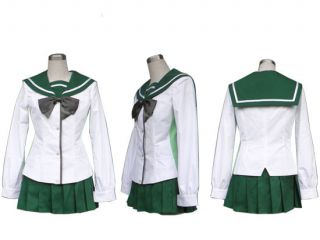 High School of the Dead School Uniform Short Skirt Costume Cosplay 