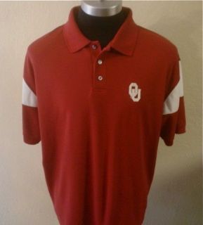 Pro Player Mens Oklahoma Sooners Embroidered Polo Shirt XL Football 