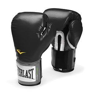 everlast black pro 16 oz boxing training gloves 16oz mma