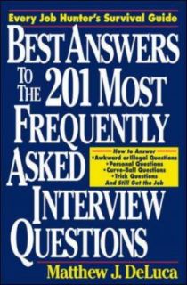   Asked Interview Questions by Matthew J. DeLuca 1996, Paperback