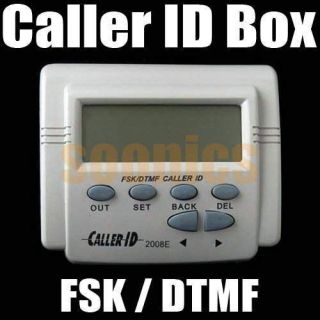   Caller ID Box + Cable Mobile Phone Telephone Number LCD Display Unit