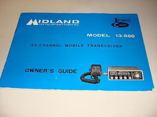 Midland Model 13 888 23 Channel Mobile Transceiver Owners Manual Guide 