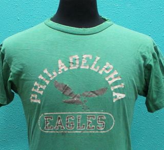 vintage PHILADELPHIA EAGLES 80s distressed T SHIRT medium FOOTBALL 