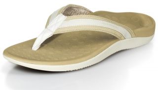 orthaheel tide women s flip flop thong sandals white beige