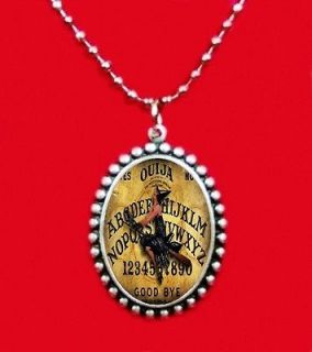 ouija board witch pin up girl psychic game necklace time