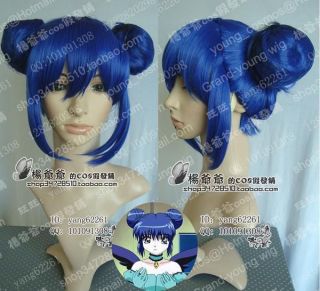 tokyo mew mew minto aisawa mint short blue cosplay wig