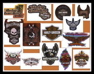 LOT 20~HARLEY DAVIDSON MOTORCYCLE~STICKERS~DECAL~BIRTHDAY CHRISTMAS 