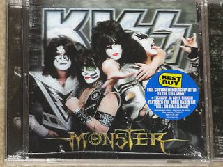 KISS MONSTER EXCLUSIVE CD 3 D STICKER +BEST BUY VERSION WALL OF SOUND 