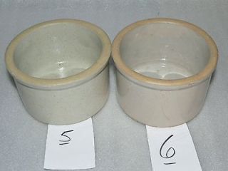 Pair VINTAGE RED WING Western Stoneware Pottery Dairy Butter 2 Pound 