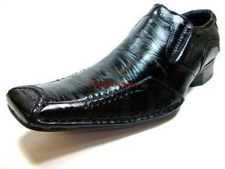 Delli ALDO Mens Black Italian Style Slip On Loafer Dress Casual Shoes 