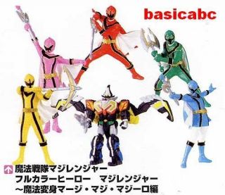 Gashapon Bandai Magiranger Power Ranger Mystic Force Figure Set 6 pcs
