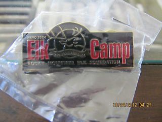 Rocky Mountain Elk Foundation Pin Back Elk Camp 2004 Reno 20th 