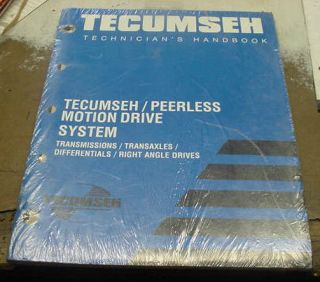 TECUMSEH ENGINE PEERLESS TRANSMISSION/D​IFFERENTIAL AXLE SHOP MANUAL 