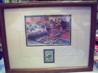 girl scouts framed postage stamp cookie postcard 