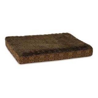 Petmate Deluxe Orthopedic Foam Dog Pet Bed Small Brown Damask PTM28184