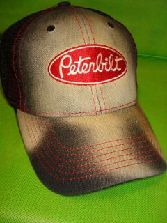 peterbilt hat contrast w black summer mesh free