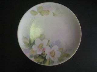 antique nippon hand painted floral porcelain plate returns accepted 