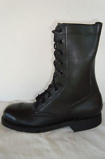   Leather Black Mens Size 7 XN Military Lace Up Army Surplus Toe cap