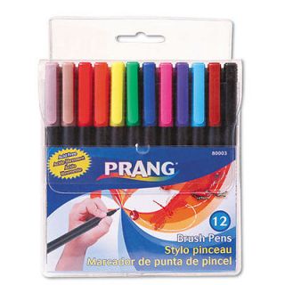 Newly listed Dixon Prang Brush Pens, Flexi Tip, Ten Assorted Colors 