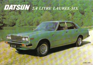 Datsun Nissan Laurel 2.4 Six 1979 81 Original UK Market Sales Brochure 