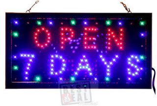 days business led neon bright open sign 19 x10