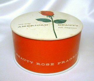 CARA NOME AMERICAN BEAUTY ROSE Vintage Perfume Dusting Powder