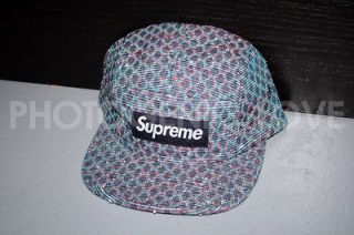 Authentic Brand New Supreme Blue Bright Tweed Camp Cap Hat   Tyler The 