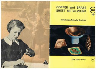 Vintage cooper & brass & sheet metal work instruction lbooks