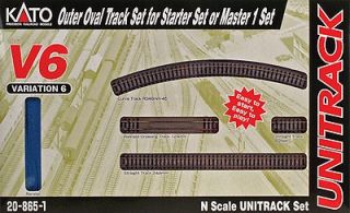 NEW KATO 208651 N Scale, UniTrack V6 Outside Loop Track Set 20 865 1