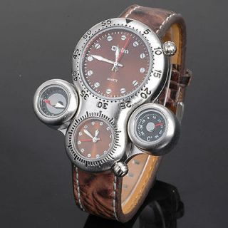 New Russian Style Rare Aircraft GMT Mens Sport Quartz Wrist Watch 