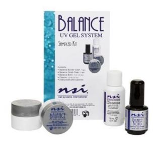 nsi balance uv gel sampler kit with 2 gels and