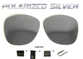 samvette polarized silver lens for oakley frogskins
