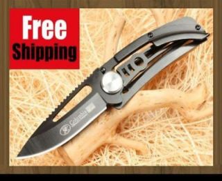 BLACK STORM Tactical Folding Pocket Knife w Box Camping Outdoor Gear 