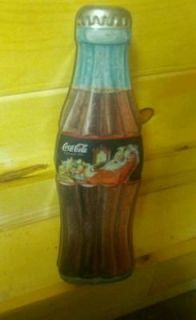   1998 Coca Cola LRG 13 BOTTLE Metal Tin Box Canister~ NICE