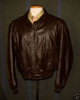 reed sport usa made tanker bomber leather jacket 46 48